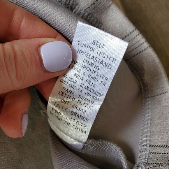 NWT She + Sky Grey Plaid Mini Dress Women's Size Large - Picture 12 of 16